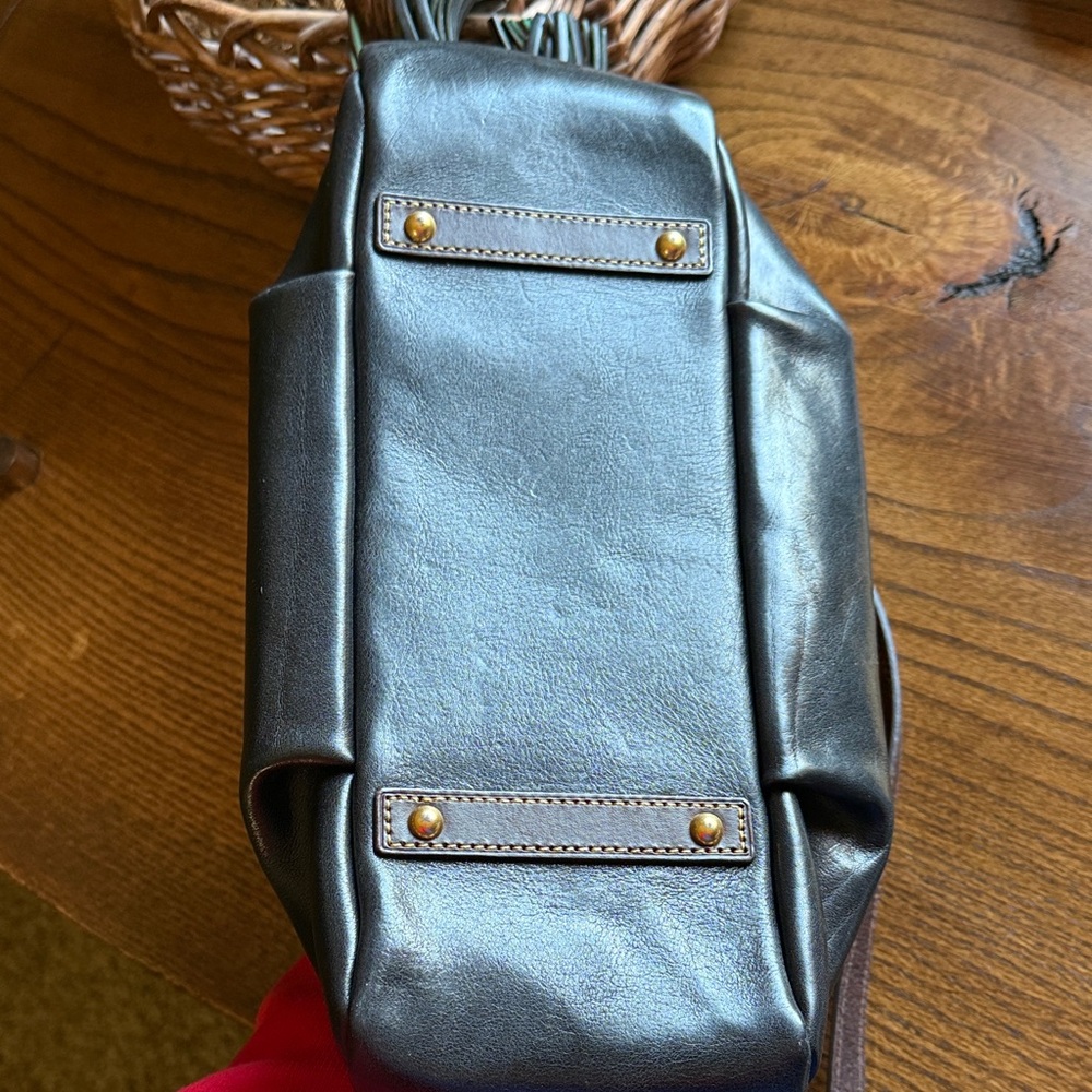 Dooney & Bourke Black Florentine Medium Mail Leather Satchel - Picture 5 of 7